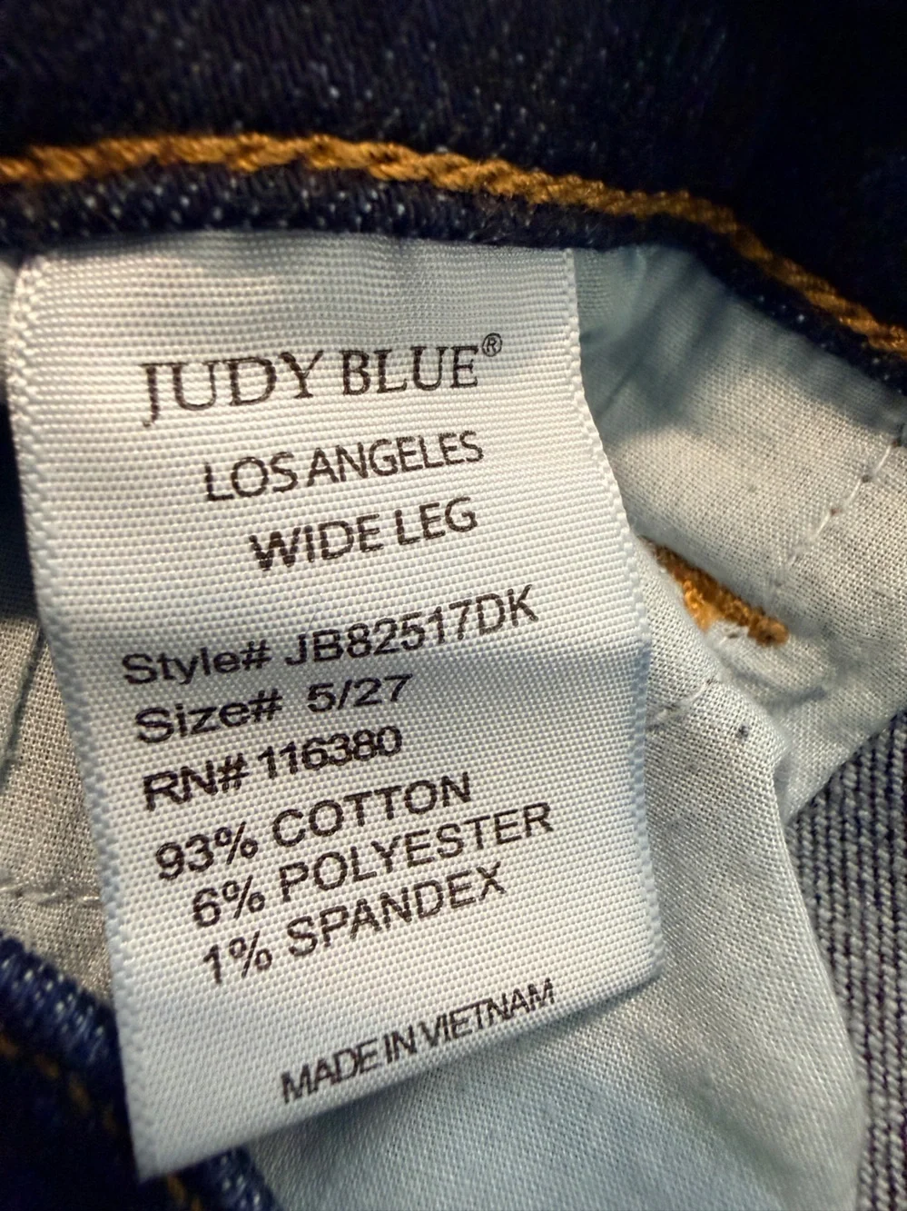 Judy Blue Sunday chill cropped wide leg, frayed hem, jeans, medium wash 5